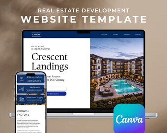 Memorandum Website - Canva Landing Page Template