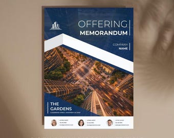 Vorlage für das Marketing zur Entwicklung der Liegenschaft | Canva Personalisierbar | .Gewerbe, Mehrfamilienhaus, Mixed-Use | Broschüre, Päckchen