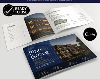 Immobilien Offering Memorandum Canva Vorlage, Anpassbar für Makler und Projektentwickler, Digitale Broschürenvorlagen-Sammlung (Englisch)