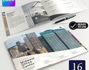 Canva Vorlage für Immobilien-Offering-Memorandum | Kommerzielles Investoren-Pitch-Deck (Digitale PDF) (Englisch)