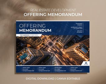 Angebotsmemorandum für die Projektentwicklung | Canva Digitale Vorlage | Marketingbroschüre, Päckchen,Pitch Deck