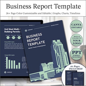 2025 Business Report ALL-IN-ONE Template, Statistics, Graphs, Charts Bundle, Canva Bundle, Canva Templates, Booklet and Digital Templates