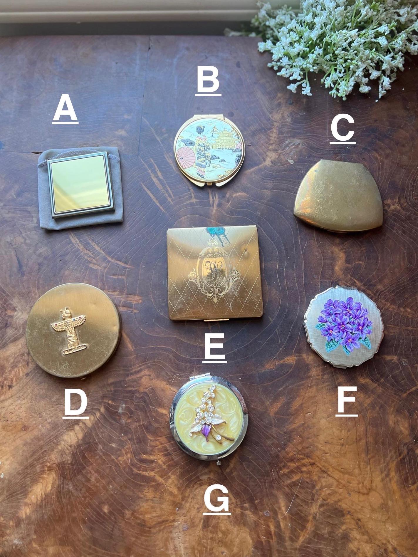 Compact Mirror Vintage Stratton - Etsy