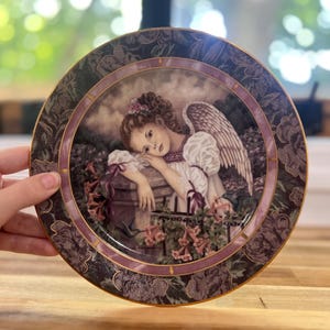 SERENITY by Donna Richardson | 1995 Bradford Exchange Collector Plate | Limited Edition Angel