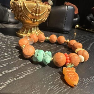 Handmade Bodhi Seed Bracelet: Natural Wood Meditation Beads