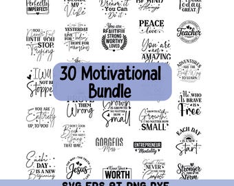 Motivierende Zitate SVG Bundle PNG svg Eps Df format, Unternehmer Selbstliebe, Glaube, Art Inspirierende Zitate Png (digitaler Download)