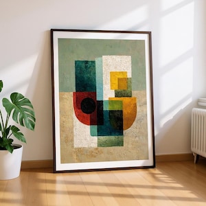 Centre of Gravity | FRAMED Art print ready to hang, bold abstract decor, modern art