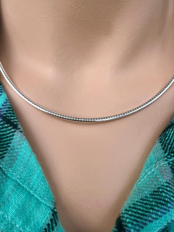 Solid Sterling Silver Necklaces/Sparkle ROPE or O… - image 5