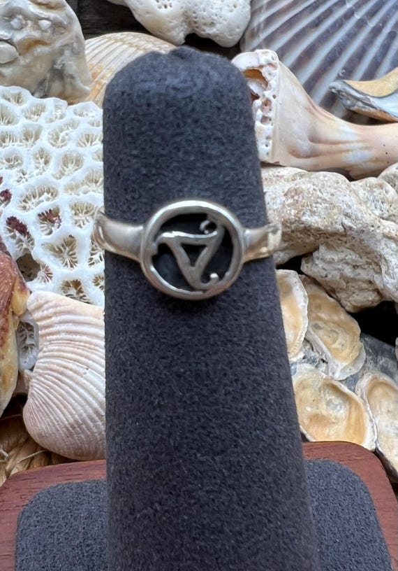 Sterling Silver Toe Ring: SURFER, DOLPHIN, OCEAN,… - image 11