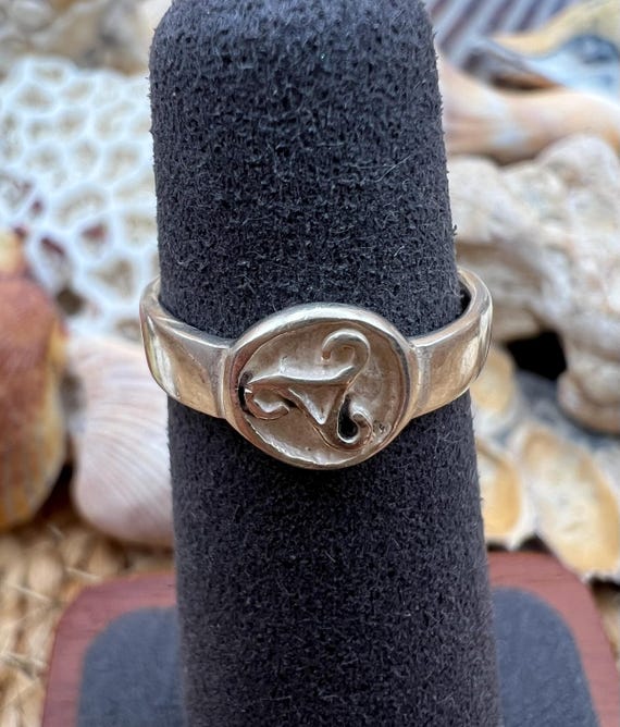 Sterling Silver Toe Ring: SURFER, DOLPHIN, OCEAN,… - image 9