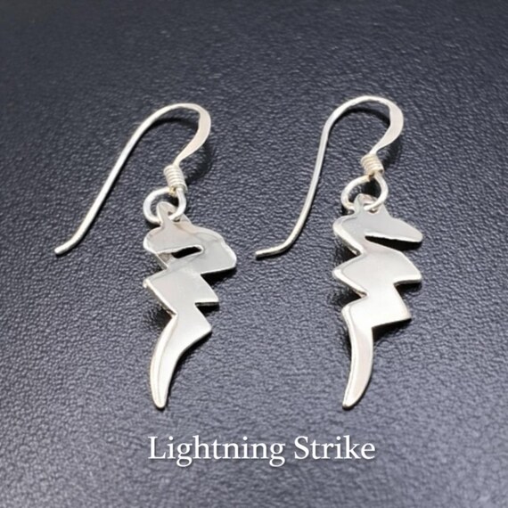 Retro Solid Sterling Silver Statement Earrings/19… - image 5