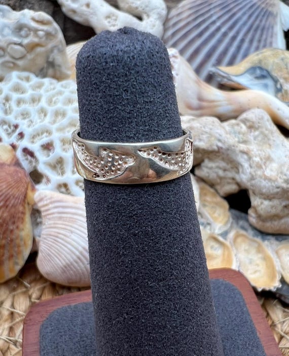 Sterling Silver Toe Ring: SURFER, DOLPHIN, OCEAN,… - image 7