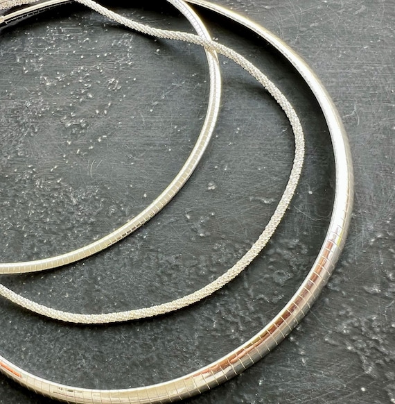 Solid Sterling Silver Necklaces/Sparkle ROPE or O… - image 1