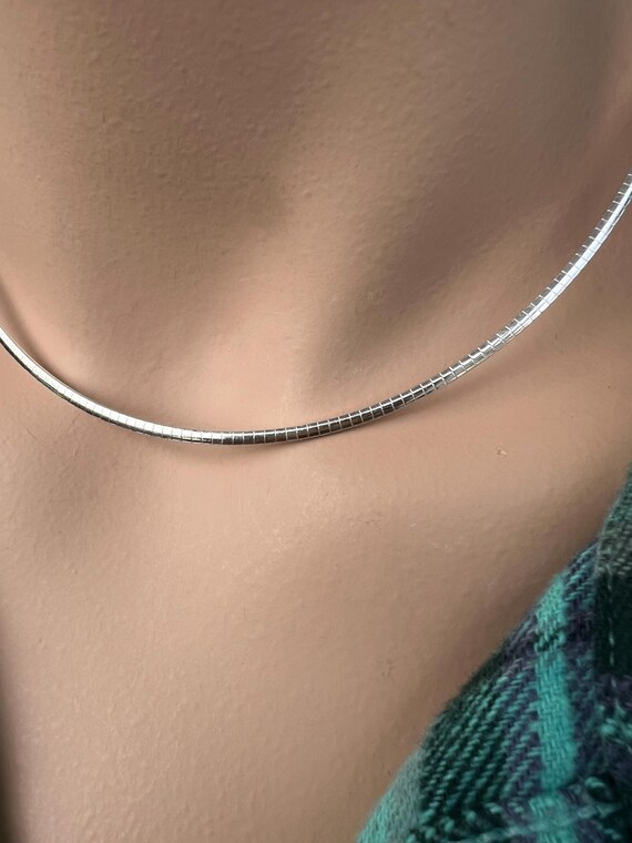 Solid Sterling Silver Necklaces/Sparkle ROPE or O… - image 7