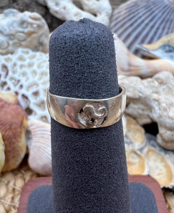 Sterling Silver Toe Ring: SURFER, DOLPHIN, OCEAN,… - image 10