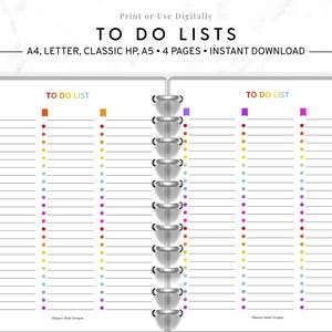 To Do List Printable, Master List, Project List, Task Tracker, Daily Planner Page, Task List PDF, Productivity Planner
