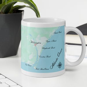 Wilmington NC Mug: Coastal North Carolina Souvenir - Beach Decor