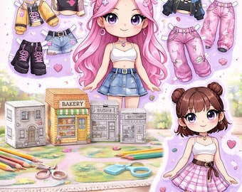 Bundle K-Pop Demon  Paper Doll Mira
