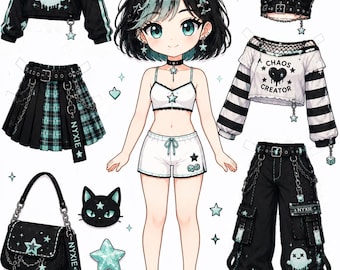 K-Pop Demon H unters Paper Doll  (Digital Download)
