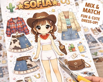 K-Pop  Paper Doll 45 pcs (Digital Download)
