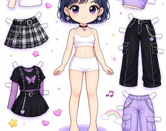 K-Pop Demon Hunte Paper Doll  (Digital Download)