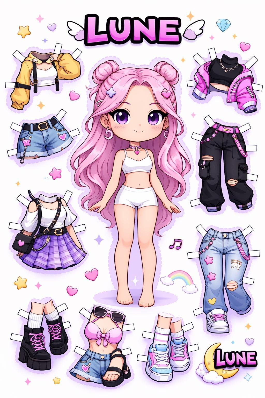 K-pop Paper Doll Mira (digital Download) - Etsy