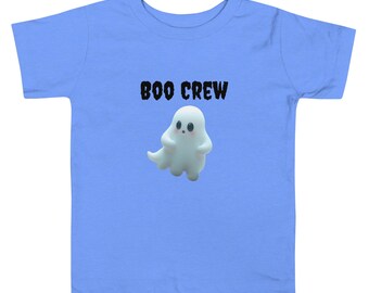 Boo Crew - Kortärmad T-shirt för småbarn Unisex Pojkar Flickor Spöke Halloween