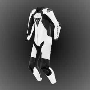 Dainese D-Air Style Leather Motorcycle Racing Suit – Men’s Cowhide Motorbike Suit, CE Armor, Custom Fit, Gift for Him, Halloween Gear