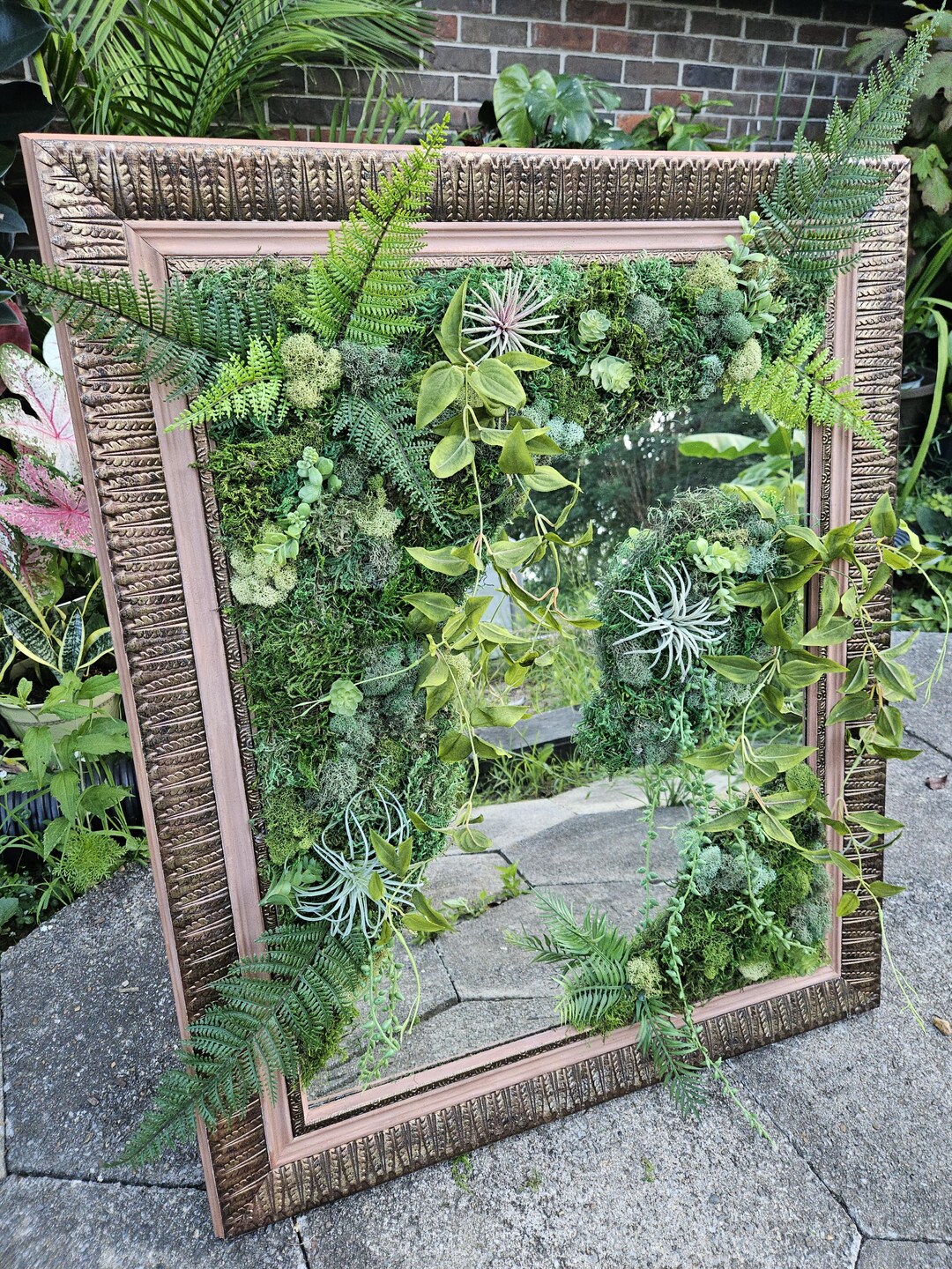 Refurbished Moss and Trailing Mirror - Etsy
