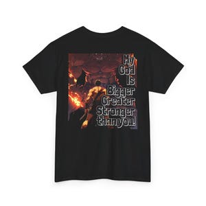 Faith Tees, Christian T-Shirt, Religious Apparel, God is Bigger Shirt, David and Goliath, Inspirational Clothing