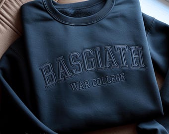Basgiath War College Embroidered Sweatshirt, Bookish Sweater