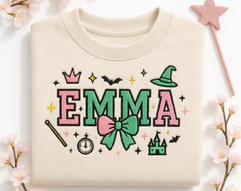 Spersonalizowana haftowana bluza młodzieżowa inspirowana musicalem Wicked