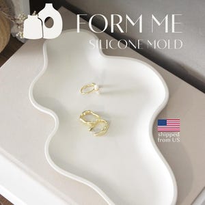 Cloud Tray Silicone Mold: Resin, Plaster, Cement Dish