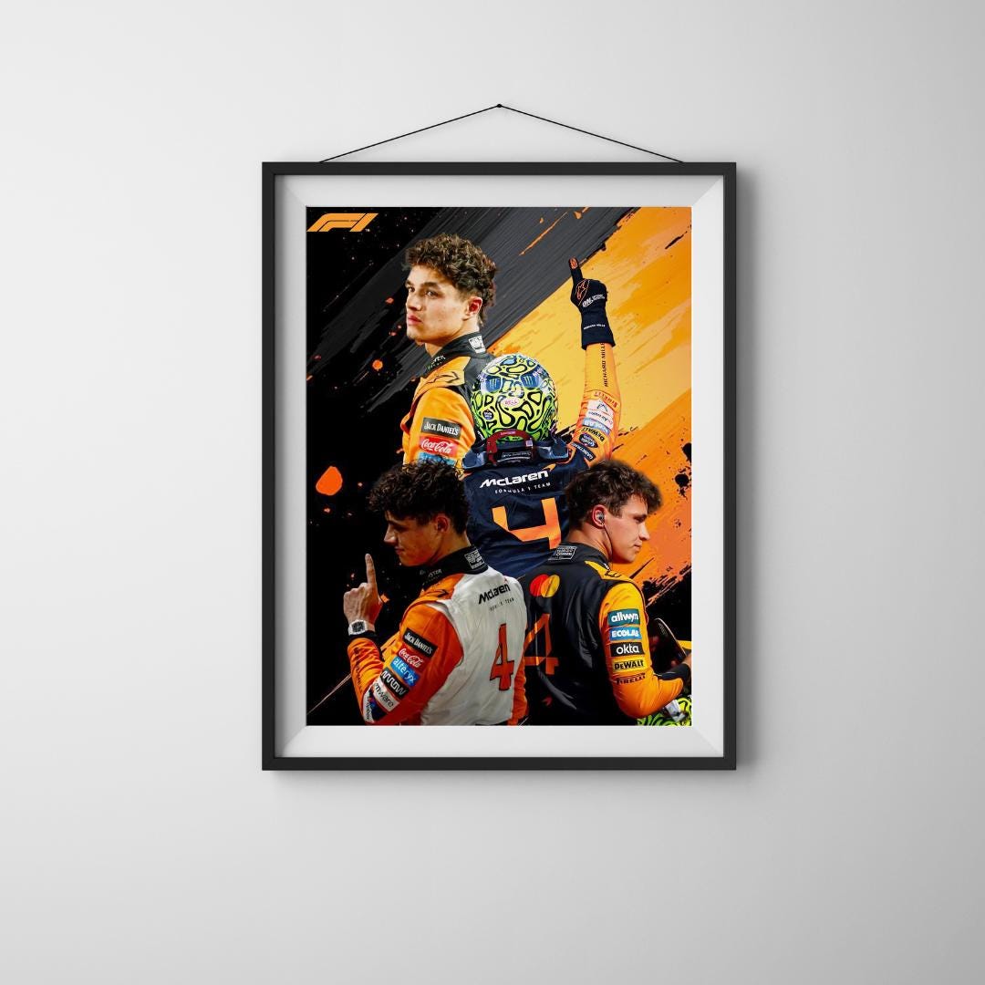 Mini Lando Norris F1 Poster, Film-style Art (digital Download) - Etsy