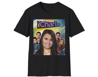 iCarly Cast Photo T-Shirt | TV Show Retro Poster Tee (Charlie Kirk)