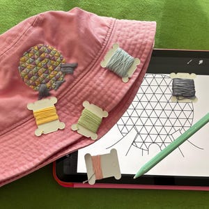 Spaceship Earth Embroidery Pattern