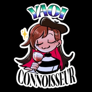 Pegatina de conocedor de Yaoi / conocedor de Yuri