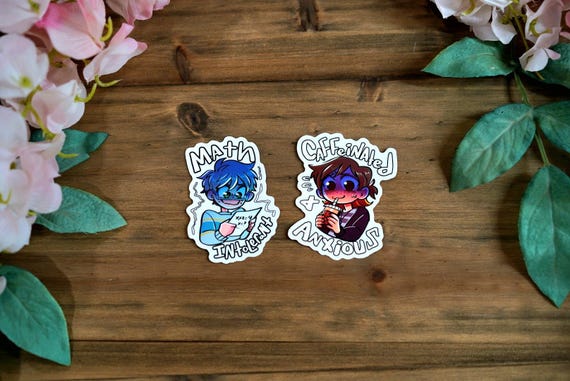 Star Catcher Webtoon - Math Intolerant / Caffeinated and Anxious Stickers