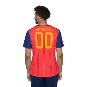 Custom Spain Soccer Jersey Yamal Pedri Nico Williams Rodri Cubarsi International Tournament Fan Shirt Adult Kids Kit image 9
