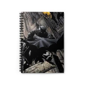 Batman-Themed Spiral Notebook - Perfect for Comic Fans, Note-taking, Journaling, Back to School, Gift