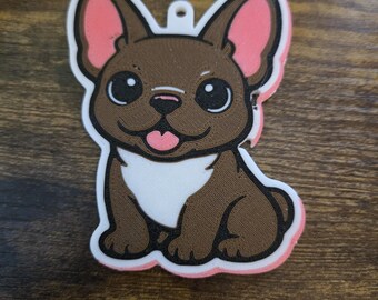 Frenchie Keychain | Cartoon French Bulldog accessory