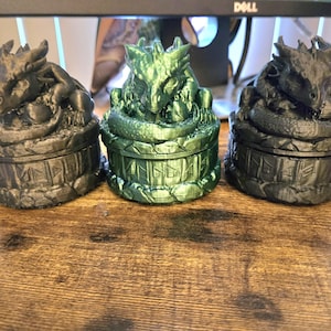 Dragon Guardian Trinket Box – Handcrafted Fantasy Chest for Dice, Jewelry, or Keepsakes | Dragon Decor Gift