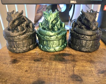 Dragon Trinket Box: Fantasy Chest - Dragon Decor Gift
