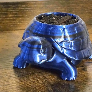 3D gedruckter Schildkröten-Blumentopf-Stifthalter - Schreibtischdekoration & Sukkulententopf - niedlicher Tier-Organizer