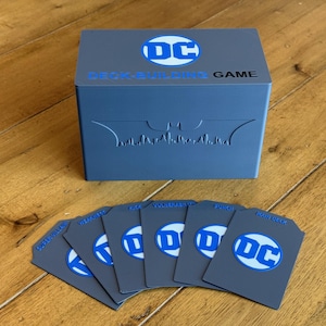 DC Deck Building Game Travel Box:  Take your game on the go in a smaller, more robust box!  65% smaller than original box!  3D Printed.