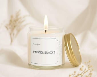 Vela de enfermera, regalo de agradecimiento para enfermeras, regalo divertido para enfermeras, vela para el turno de noche, regalo para enfermeras, regalo para estudiantes de enfermería, búsqueda de refrigerios