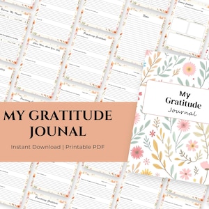 My Gratitude Journal Printable | Christian Reflection PDF | Daily Thankfulness Planner | Faith-Based Positive Mindset Workbook