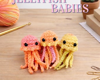 Patrón de crochet de medusas bebés