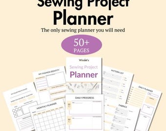 Planificador de costura definitivo/Organizador de proyectos (PDF imprimible y planificador digital)