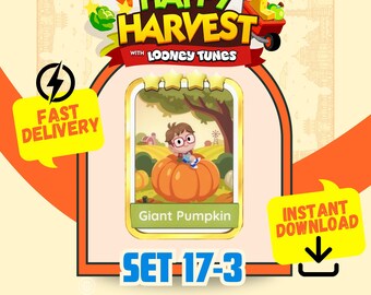 Giant Pumpkin Set 17-3  , Monopoly Go 4 Star , Happy Harvest Album